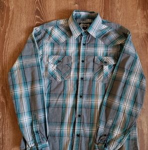 Mens Eighty Eight Long Sleeve Shirt Button Down L
